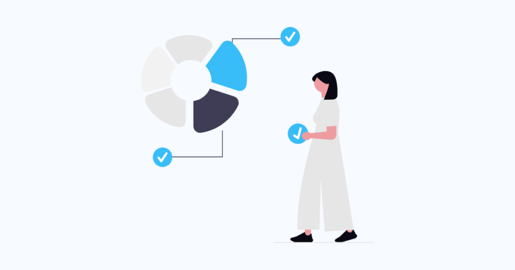 仮想通貨ポートフォリオの資産配分をイラストで解説する図